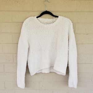 Fluffy White Sweater